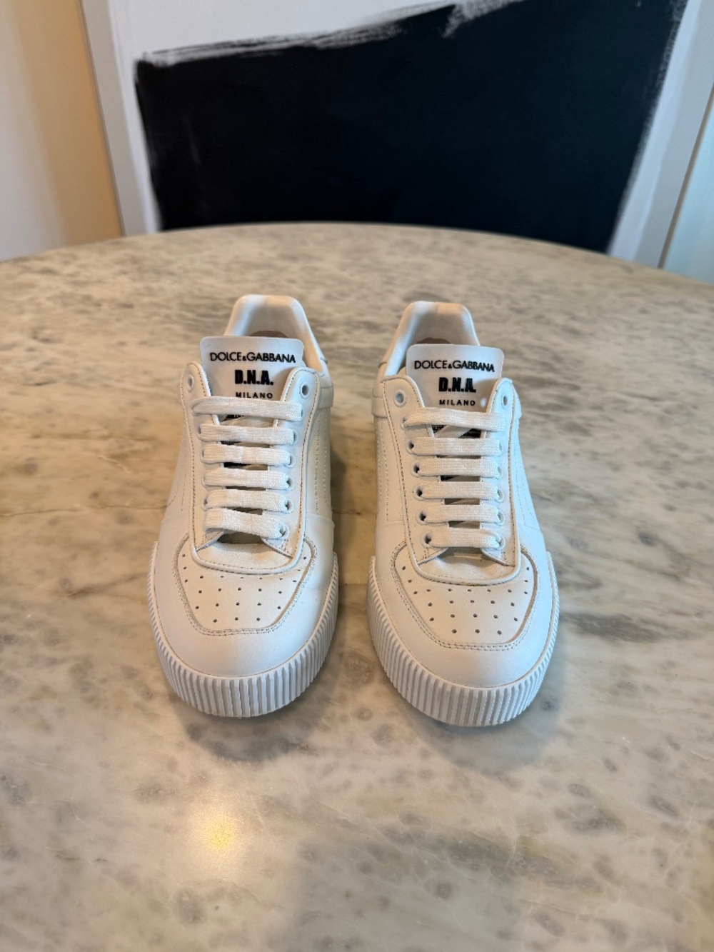 DOLCE & GABBANA Shoes White Miami Leather Low Top sneakers